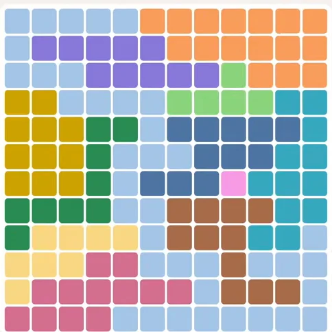 Meowdoku daily challenge board for August 14, 2026