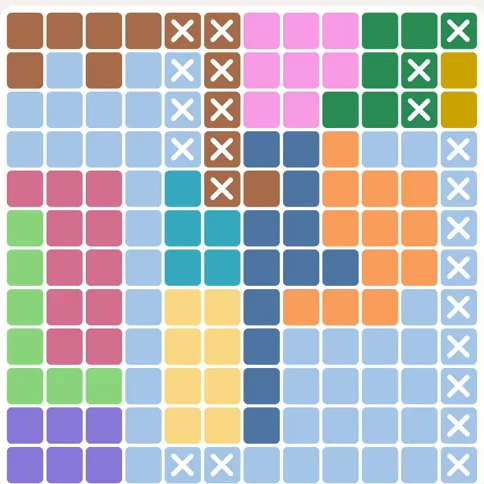 Meowdoku daily challenge board for August 15, 2026