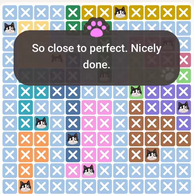 Solved board for the Meowdoku Daily Challenge on August 16, 2026