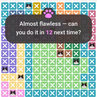 Solved board for the Meowdoku Daily Challenge on August 17, 2026