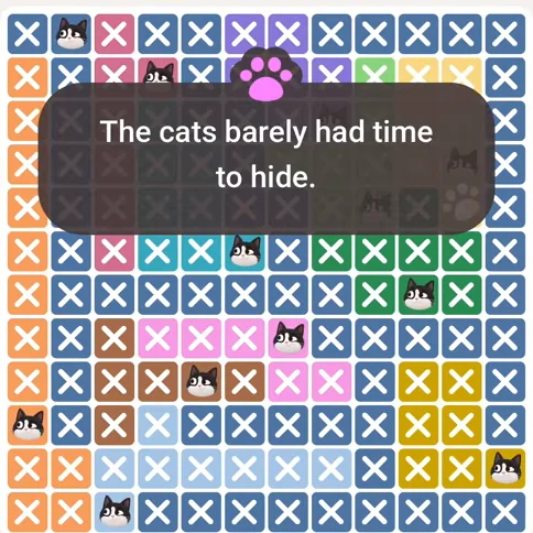 Solved board for the Meowdoku Daily Challenge on August 18, 2026