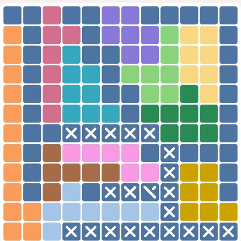Meowdoku daily challenge board for August 18, 2026
