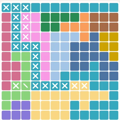 Meowdoku daily challenge board for August 20, 2026