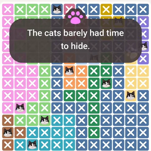 Solved board for the Meowdoku Daily Challenge on August 21, 2026