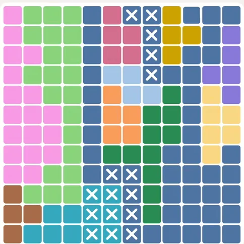 Meowdoku daily challenge board for August 21, 2026