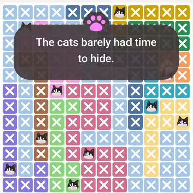 Solved board for the Meowdoku Daily Challenge on August 22, 2026