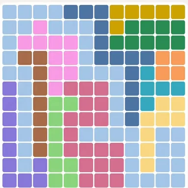 Meowdoku daily challenge board for August 22, 2026