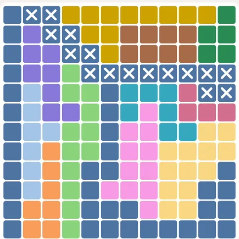 Meowdoku daily challenge board for August 23, 2026