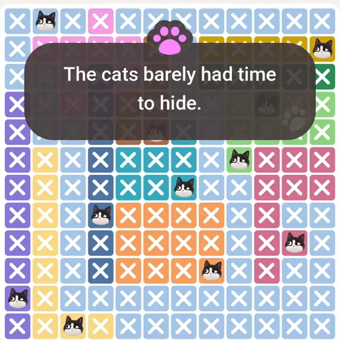 Solved board for the Meowdoku Daily Challenge on August 25, 2026