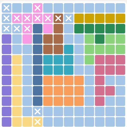 Meowdoku daily challenge board for August 25, 2026
