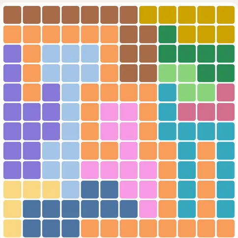 Meowdoku daily challenge board for August 27, 2026