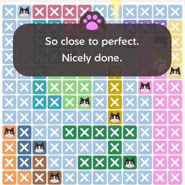 Solved board for the Meowdoku Daily Challenge on August 31, 2026