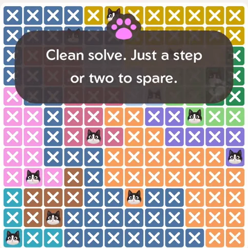 Solved board for the Meowdoku Daily Challenge on September 1, 2026