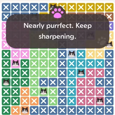 Solved board for the Meowdoku Daily Challenge on September 5, 2026