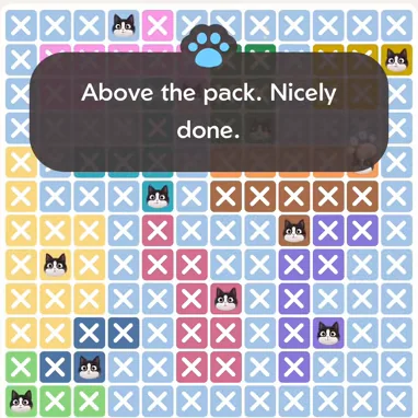 Solved board for the Meowdoku Daily Challenge on September 6, 2026