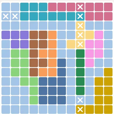Meowdoku daily challenge board for September 7, 2026