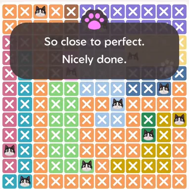 Solved board for the Meowdoku Daily Challenge on September 9, 2026