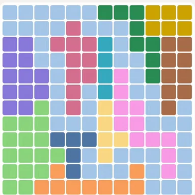 Meowdoku daily challenge board for September 11, 2026