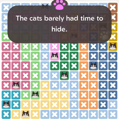 Solved board for the Meowdoku Daily Challenge on September 15, 2026