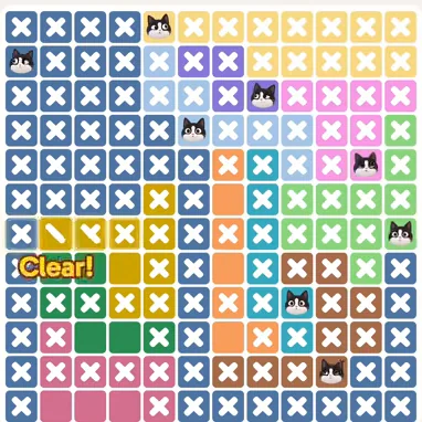 Solved board for the Meowdoku Daily Challenge on September 17, 2026