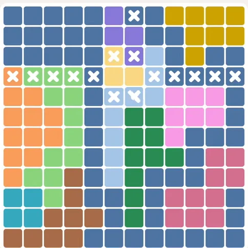 Meowdoku daily challenge board for September 21, 2026