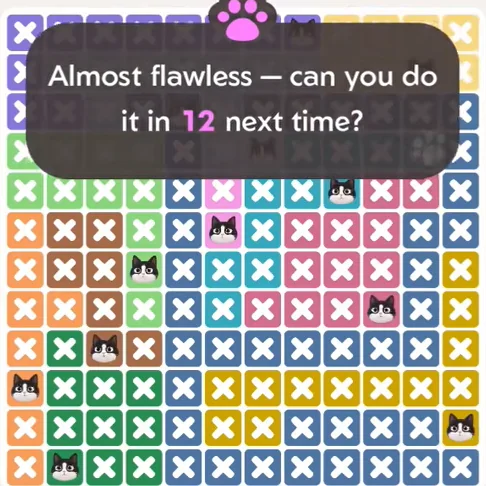 Solved board for the Meowdoku Daily Challenge on September 22, 2026