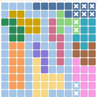 Meowdoku daily challenge board for September 23, 2026