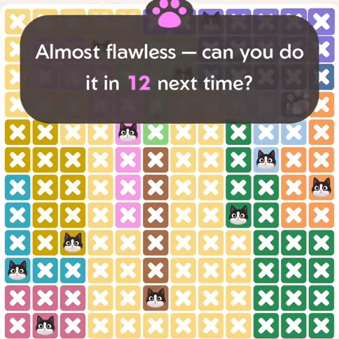 Solved board for the Meowdoku Daily Challenge on September 25, 2026
