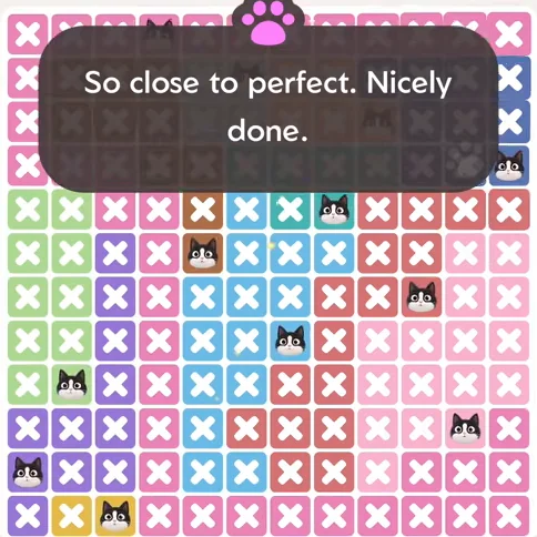 Solved board for the Meowdoku Daily Challenge on October 1, 2026