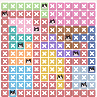 Solved board for the Meowdoku Daily Challenge on October 3, 2026