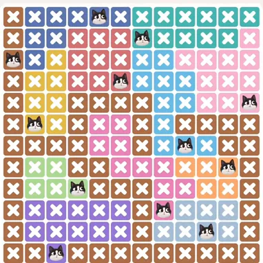 Solved board for the Meowdoku Daily Challenge on October 5, 2026