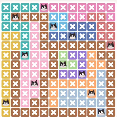 Solved board for the Meowdoku Daily Challenge on October 6, 2026
