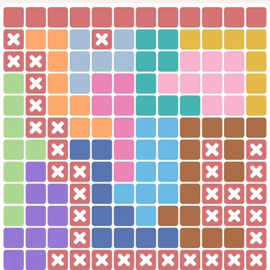 Meowdoku daily challenge board for October 10, 2026