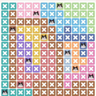 Solved board for the Meowdoku Daily Challenge on October 11, 2026