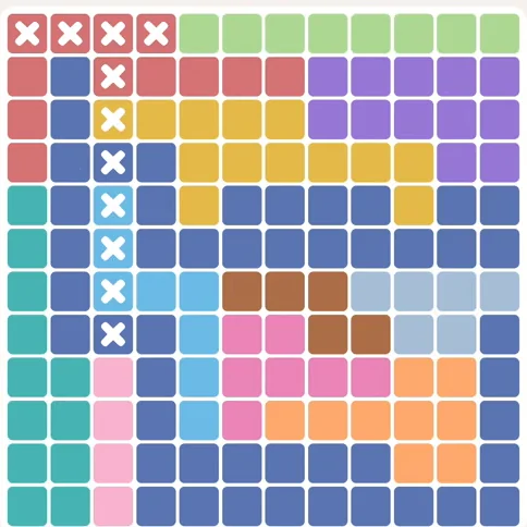 Meowdoku daily challenge board for October 13, 2026