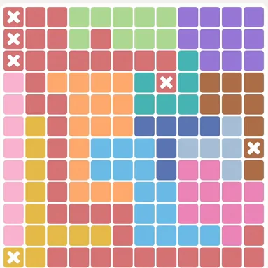 Meowdoku daily challenge board for October 20, 2026