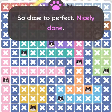 Solved board for the Meowdoku Daily Challenge on October 21, 2026