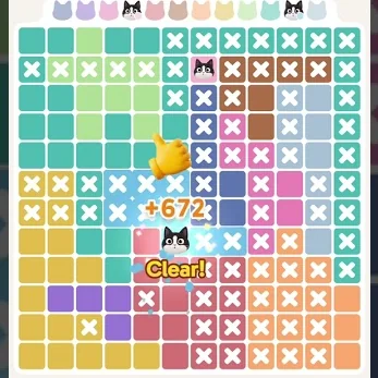 Meowdoku daily challenge board for October 22, 2026