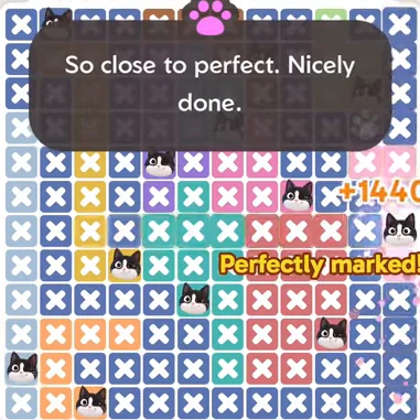 Solved board for the Meowdoku Daily Challenge on October 28, 2026
