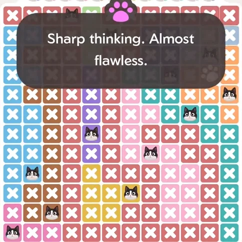 Solved board for the Meowdoku Daily Challenge on October 29, 2026