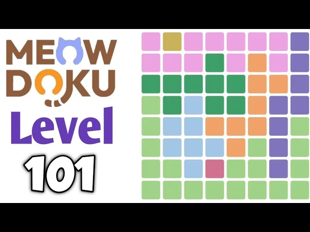 Meowdoku Level 101 board layout