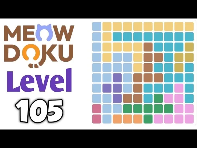 Meowdoku Level 105 board layout