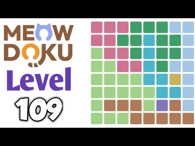 Meowdoku Level 109 board layout