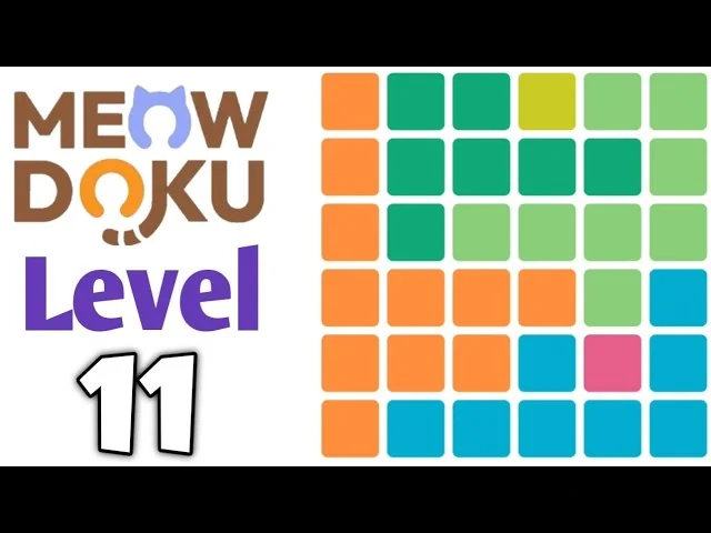 Meowdoku Level 11 board layout