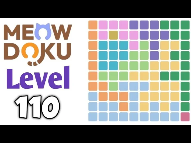 Meowdoku Level 110 board layout
