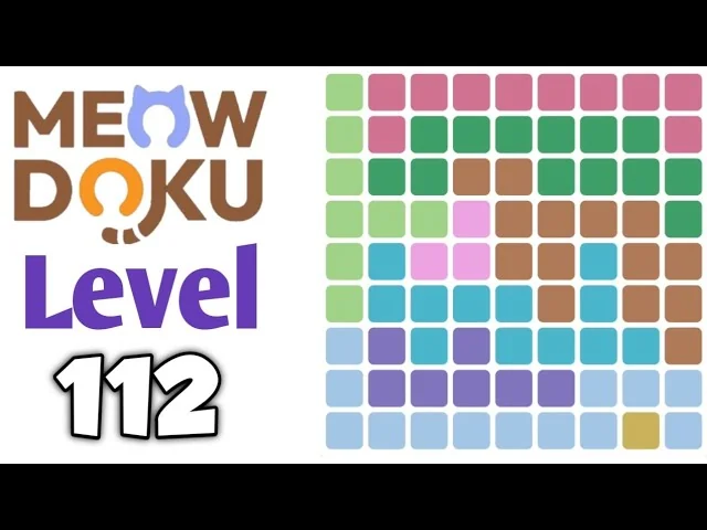 Meowdoku Level 112 board layout