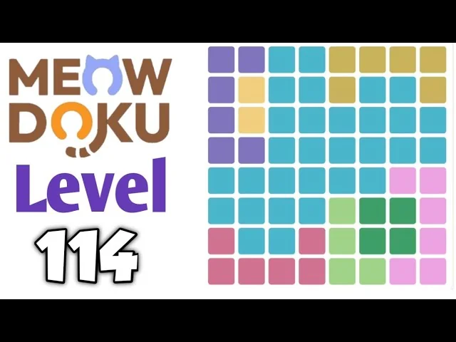 Meowdoku Level 114 board layout