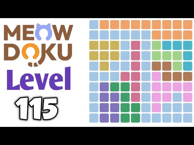 Meowdoku Level 115 board layout