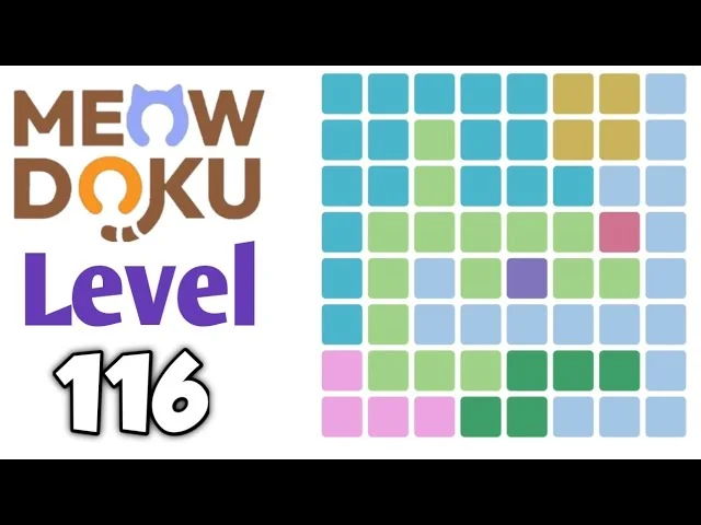 Meowdoku Level 116 board layout