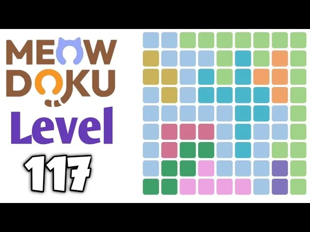 Meowdoku Level 117 board layout